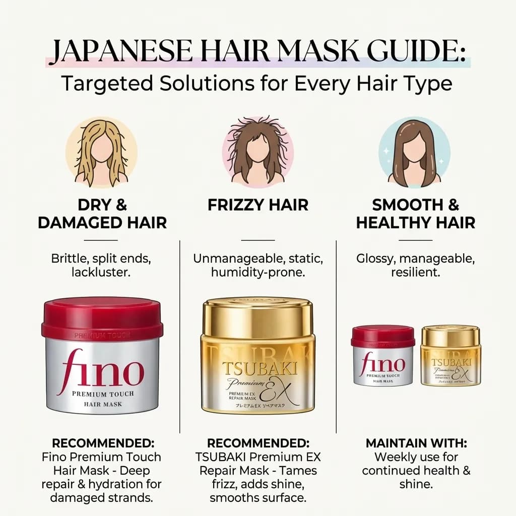 Best Japanese hair mask for different hair types